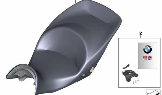 Kit de montaje de asiento OEM 77348520027 para motos BMW K1600GT, K1600GTL. Original BMW Motorrad.
