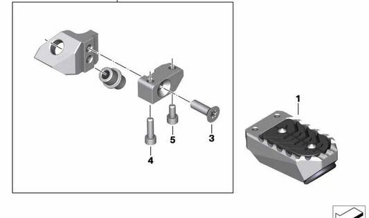 VITE OMEGLANADO 07119907202 per motociclette BMW R1250GS, R1250GS AVVENTRE, HP4. BMW MOTORAD originale.