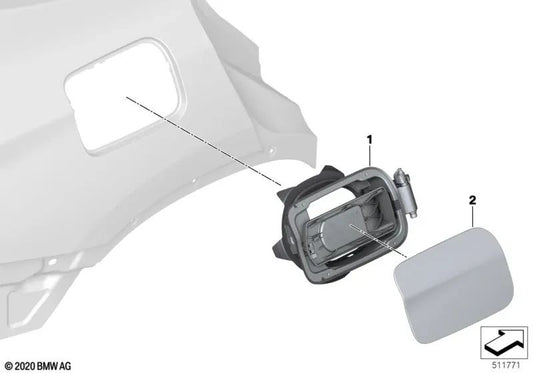 Filler cap for BMW G08, G08N (OEM 51917414477). Original BMW