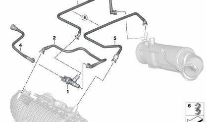 Válvula de ventilación del depósito OEM 13907637270 para BMW i8 (I12, I15). Original BMW