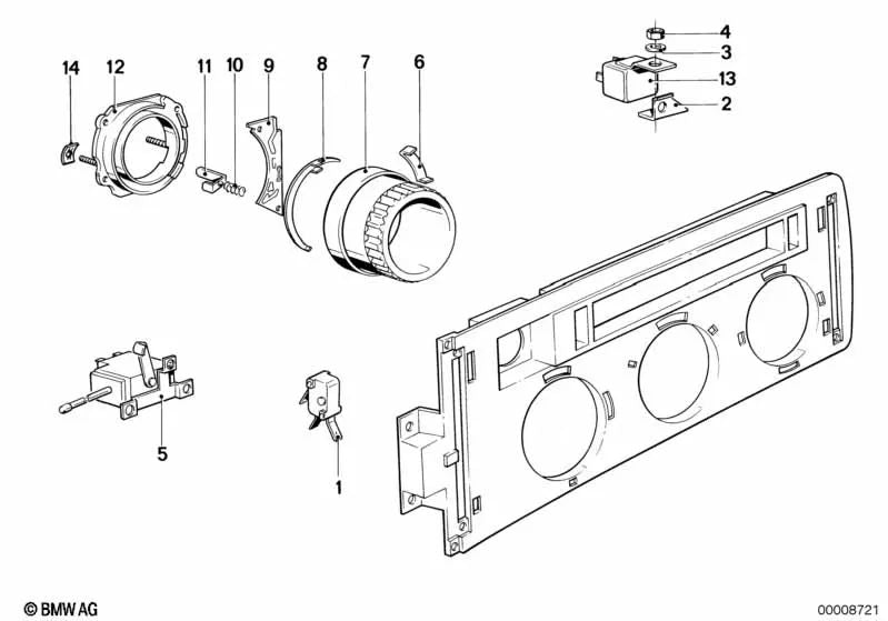Kontaktbrücke für BMW E24 (OEM 64111361127). Original BMW