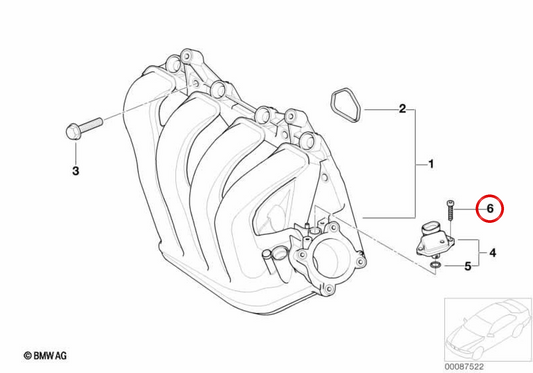 Tornillo OEM 07101486700 für MINI R50, R52 Cabrio, R53 Cooper, One, Cooper S… und mehr. Original MINI