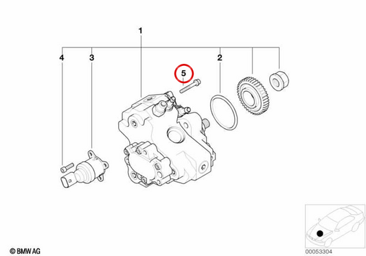 Vis du cylindre OEM 07119901972 pour BMW E36, E38, E65, E83, Z3. BMW d'origine.