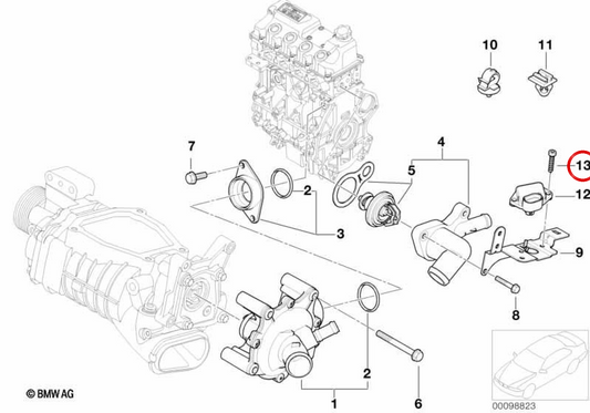 Vite cilindrica M4x20-8.8-ZNFE OEM 07119903004 per MINI R53, Cabrio R52, BMW Serie 5 E28, Serie 6 E24... e altro. Originale BMW e MINI
