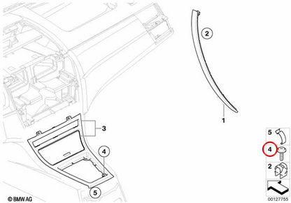 Tornillo chapa OEM 07119904176 para BMW E30, E36, E46, E28, E34, E60, E60N, E61, E61N, E24, E63, E63N, E64, E64N, E23, E32, E38, E65, E66, E31, E83, E83N, E53, E85, E86, E52. Original BMW.