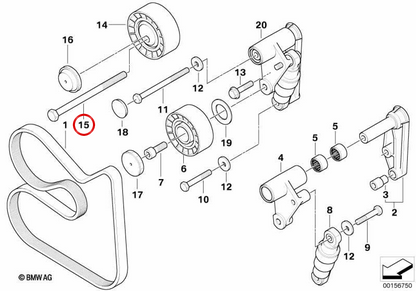 Vite esagonale OEM 07119904677 per BMW E36, E46, E34, E39, E60, E61, X5 E53, Z3 E36... e altro ancora. BMW originale.