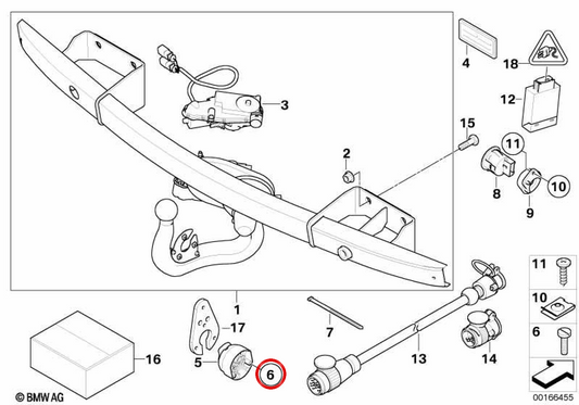 Parafuso de cabeça plana OEM 07119904940 para BMW E90, E91, E92, E93, E84, MINI R60, R61. BMW/MINI originais.