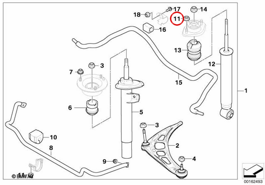 Porca autotravante OEM 07119905374 para BMW Muitos modelos originais BMW e MINI.