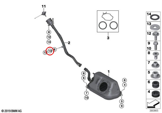 Rondella OEM 07119905732 per moto BMW R1200RT, R1250RT, F800GT, K1600GT... e altro ancora. BMW Motorrad originale.