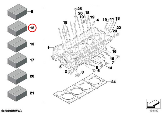 Goujon fileté M4x5 OEM 07119906097 pour motos BMW R 1300 GS, R 1250 GS, R 1200 GS, R nineT Scrambler, R 1100 GS, R 1200 C... et plus. Original BMW Motorrad.
