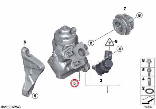 Parafuso sextavado com arruela OEM 07119906149 para BMW E81, E82, E87, E88, F20, F21, F40, F22, F23, F44, F45, F46, G42, U06, E90, E91, E92, E93, F30, F31, F34, G20, G21, G28, F32, F33, F36, G22, G23, G26, E60, E61, F07, F10, F11, G30, G31, G60, G61