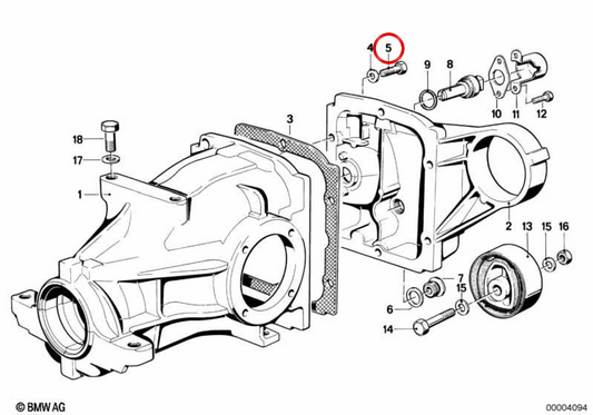 Parafuso hexagonal M10x80 OEM 07119921540 para BMW Série 3 E30, E36 e Z3 E36... e mais. Original BMW.