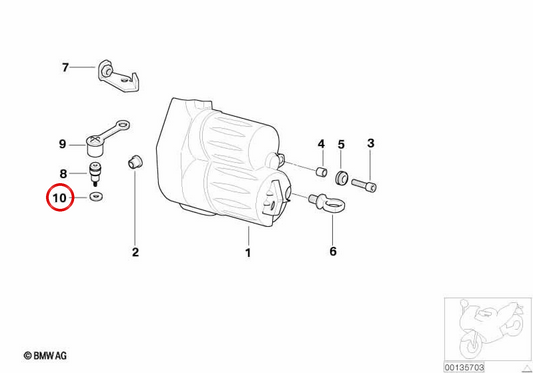 Rondella OEM 07119931050 per moto BMW R1200GS, F650CS, K1200R, C1... e altre. BMW Motorrad originale.