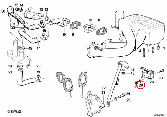 B3 spring washer OEM 07119932013 for BMW motorcycles R50/5, R90S, R45, R65LS, R850 GS, R1100 GS, R1150 GS, R1150 RT, K75, K1100 RS... and more. Original BMW Motorrad.