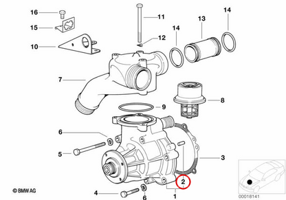 Pino cilíndrico OEM 07119942283 para BMW E36, E46, E34, E39, E60, E61, E38, E65, E66, E83, E53, Z3, E85, E86. BMW genuíno.