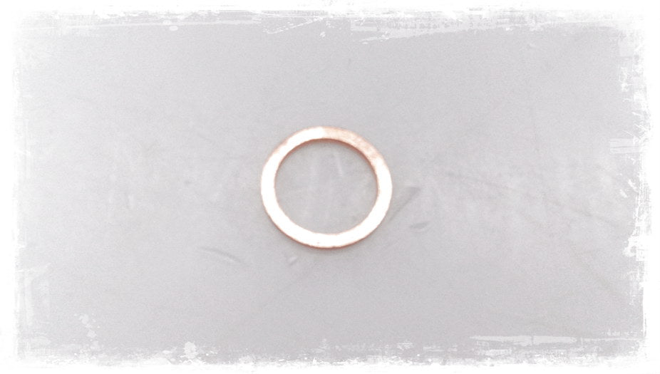 Copper sealing ring 12x16 (A12X16-CU) OEM 07119963132 for BMW motorcycles R1200GS, R1250GS, R1200RT, R1250RT, R nineT, K1200S, K1300S... and more. Original BMW Motorrad.