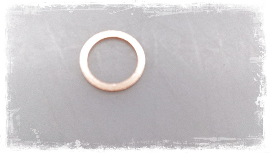 Copper sealing ring 12x16 (A12X16-CU) OEM 07119963132 for BMW motorcycles R1200GS, R1250GS, R1200RT, R1250RT, R nineT, K1200S, K1300S... and more. Original BMW Motorrad.