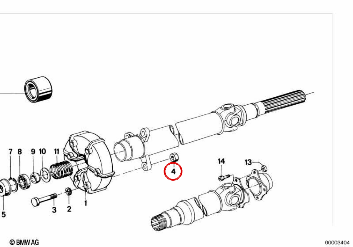 Porca sextavada autotravante OEM 07129900047 para BMW E21, E30, E36, E46, E12, E28, E34, E39, E60, E61, E24, E63, E64, E23, E32, E38, E65, E66, E31, Z1, Z3, E85. BMW genuíno.