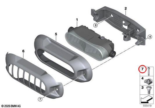 ISA M4X25 VIS OEM 07129902762 pour BMW R 1200 GS Adv., R 1300 GS Adventure Motorcycles. BMW original Motorrad.