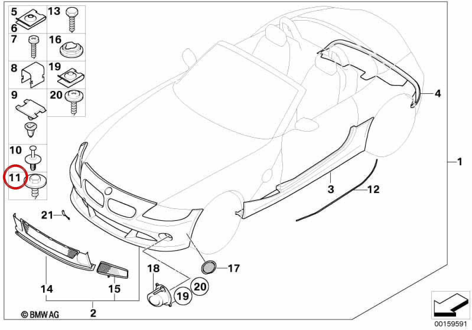 OEM Blechmutter 07129904150 für BMW E81, E87, F20, F30, E46, G20... und mehr. Original BMW.