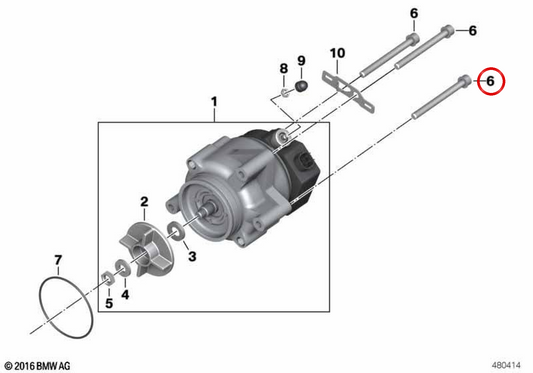 Vis ISA M8x120 OEM 07129905264 pour BMW Motorrad K1200GT, K1300GT. BMW Motorrad d'origine.