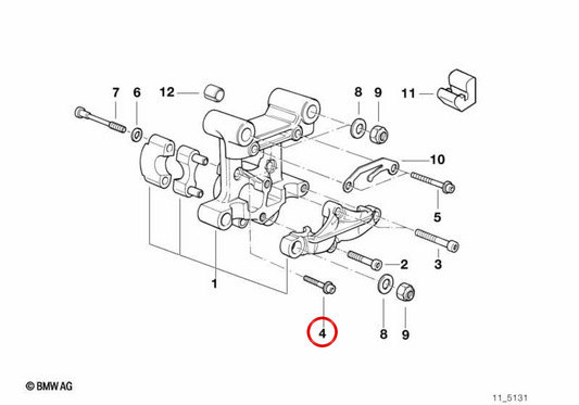 ISA OEM -Schraube 07129905890 für BMW Motorrad I01, K1, HP2, 20/20, 600, 2002. kompatibel mit mehreren BMW -Motorradmodellen. Original BMW Motorrad Stück.