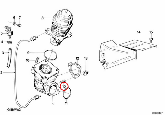 Prisioneiro M8x30-ZNS3 OEM 07129906148 para motos BMW R24, R25, R26, R27, R1200 GS, R1200 RT, R nineT... e mais. Original BMW Motorrad.