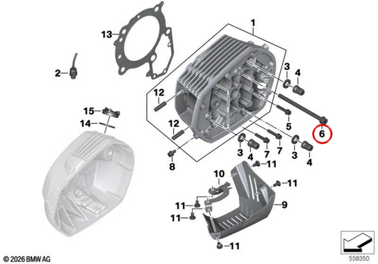 ISA-Schraube M8x125 OEM 07129906319 für BMW Motorräder R1200 GS, R1200 RT, R1200 R, R nineT, R nineT Pure, Scrambler, Racer, Urban G/S … und weitere. Original BMW Motorrad