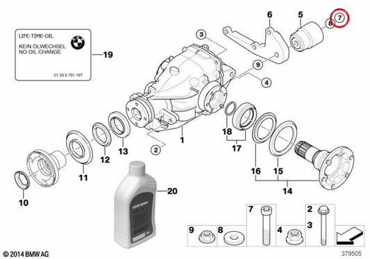Vite ISA M12X120-10.9 OEM 07129906442 per moto BMW F700GS, F800GS, F650GS... e altro ancora. BMW Motorrad originale.