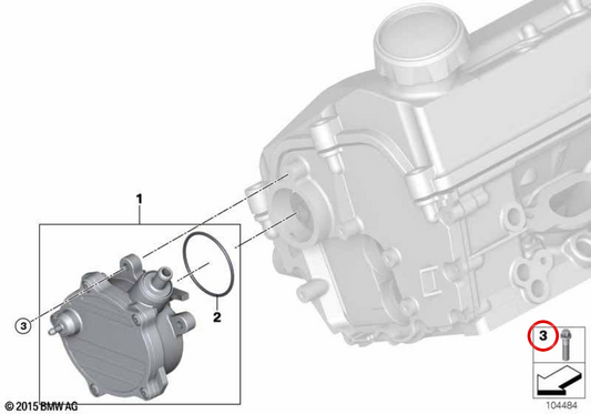Vite ASA M6X25 OEM 07129907050 per moto BMW R1200GS, F850GS, S1000RR... e altro ancora. BMW Motorrad originale.