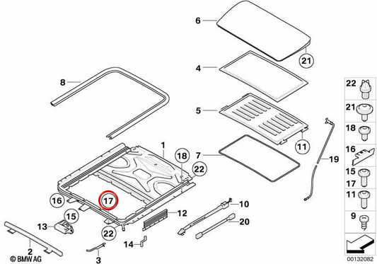 Parafuso OEM 07147131048 para BMW E60, E61, F07, E65, E66, E71, E72. BMW genuíno.