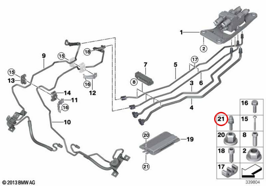 OEM 07147133779 Rebite com rosca grossa para BMW F20, F21, F40, F52, F22, F23, F44, F45, F46, F87, G42, U06, G87, F30, F31, F34, F35, F80, G20, G21, G28, G80, G81, F32, F33, F36, F82, F83, G22, G23, G26, G82, G83, E60, E61, F10, F18, F90, G30, G31, G3