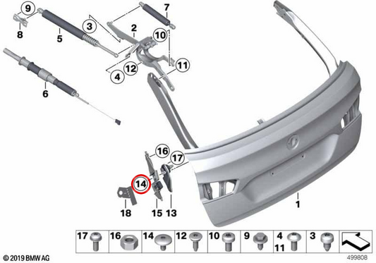 Oeme Avellanada Heafor Vite 07147157128 per BMW F07, F10, F11, F06, F12, F13, F01, F02, F04, F25, F26. BMW originale.