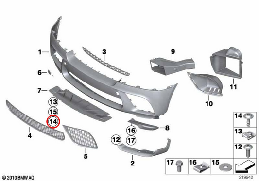 Schnellspannschraube OEM 07147177492 für MINI R50, R53, R56, Clubman R55, Cabrio R52, Coupé R58... und mehr. Originaler MINI.