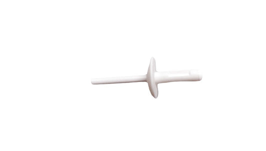 Clip plástico blanco OEM 07147391323 para BMW X1 F48 (modelos: 18i, 20i, xDrive20d, xDrive25i, sDrive16d). Pieza de fijación para molduras laterales y pasos de rueda. Original BMW.