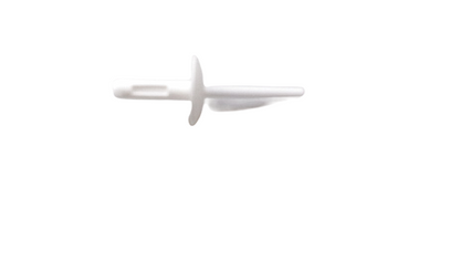 Clip plástico blanco OEM 07147391323 para BMW X1 F48 (modelos: 18i, 20i, xDrive20d, xDrive25i, sDrive16d). Pieza de fijación para molduras laterales y pasos de rueda. Original BMW.