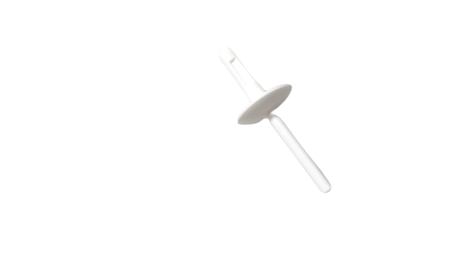 Clip plástico blanco OEM 07147391323 para BMW X1 F48 (modelos: 18i, 20i, xDrive20d, xDrive25i, sDrive16d). Pieza de fijación para molduras laterales y pasos de rueda. Original BMW.