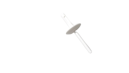 Clip plástico blanco OEM 07147391323 para BMW X1 F48 (modelos: 18i, 20i, xDrive20d, xDrive25i, sDrive16d). Pieza de fijación para molduras laterales y pasos de rueda. Original BMW.