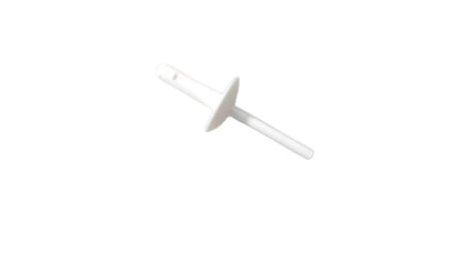 Clip plástico blanco OEM 07147391323 para BMW X1 F48 (modelos: 18i, 20i, xDrive20d, xDrive25i, sDrive16d). Pieza de fijación para molduras laterales y pasos de rueda. Original BMW.