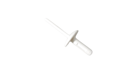 Clip plástico blanco OEM 07147391323 para BMW X1 F48 (modelos: 18i, 20i, xDrive20d, xDrive25i, sDrive16d). Pieza de fijación para molduras laterales y pasos de rueda. Original BMW.