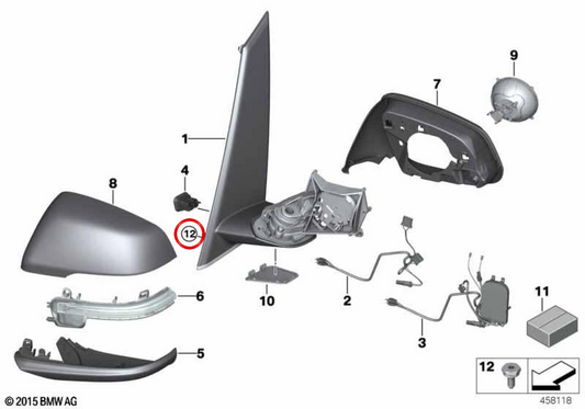 OEM 07147482347 Sechskantschraube mit Schlitz für BMW F40, G20, G80, G22, G60... und mehr. Original BMW.