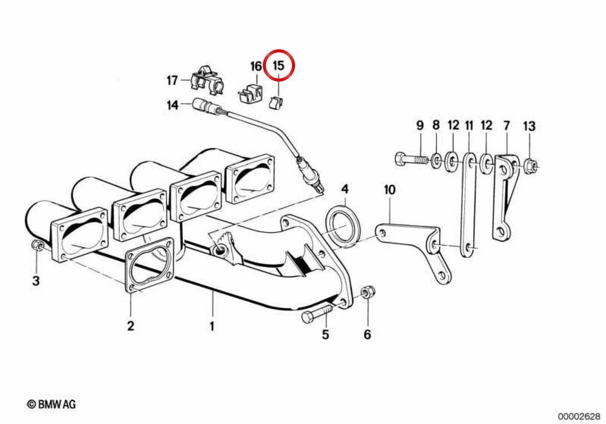 OEM -Klemmclip 07149139223 für BMW E30, E36, E46, E90, E91, E92, E93, E12, E23, E38, Z3. Original BMW.