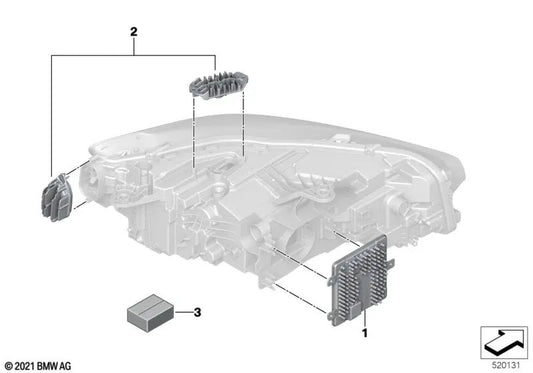Headlight electronics control unit for BMW 2 Series U06, i I20 (OEM 63115A410C5). Original BMW
