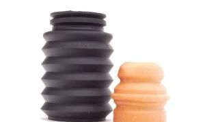 Kit de reparación con protector y tope de suspensión delantero OEM 31302290315 para BMW E46. Solo válido hasta año 09/2001. Contiene tope y tubo de protección. Original BMW.