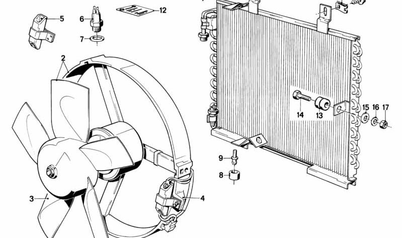 Resistenz für BMW E21, E30, E12, E28, E34, E24, E23, E32 (OEM 17401373177). Original BMW