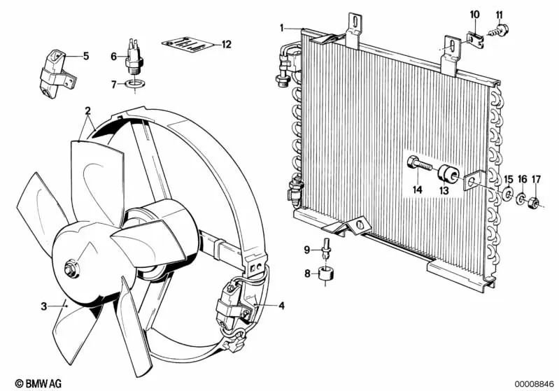 Widerstandsreparaturkit für BMW E21, E30, E36, E12, E28, E34, E24, E23, E32, E38, E31 (OEM 64121388069). Original BMW
