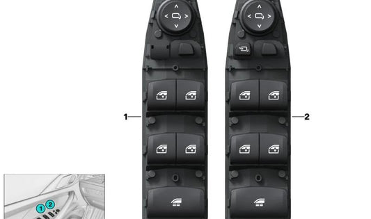 Unidad de control de puerta OEM 61319370405 para BMW F91, G14, G23, G23N, G83, G83N. Pieza original BMW. Ideal para reparar o sustituir el módulo de mandos del panel interior de puerta. Color negro.
