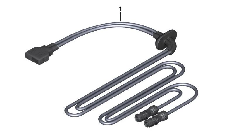 USB/Aux -Anschlusskabel 65147724048 für BMW K 1600 GT, K 1600 GTL, K 1600 Bagger ... und mehr. Originaler BMW Motorrad.