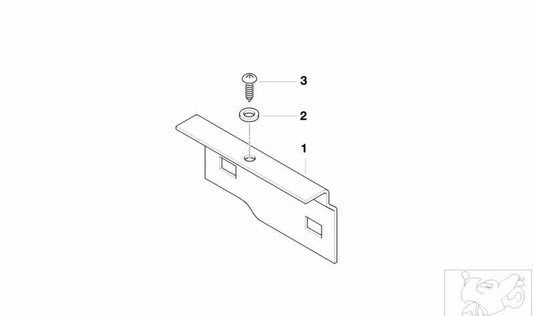 Soporte fusible/relé OEM 61137664427 para motos BMW F 650 GS, F 650 CS, G 650 GS. Original BMW Motorrad.
