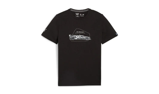 Camiseta gráfica MMS ESS negra talla XXL OEM 62416501XXL para BMW Motorsport. Original PUMA.